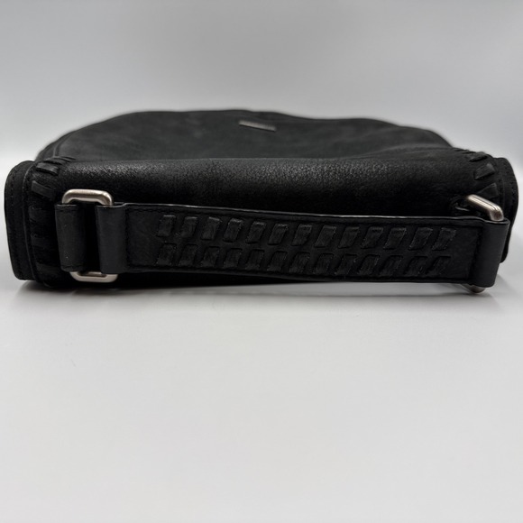 Rebecca Minkoff Women's Black Leather Saddlebag Crossbody Bag No Shoulder Strap - Picture 8 of 8